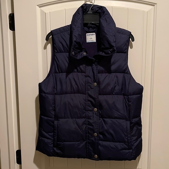 Old Navy Navy Blue Puffer Vest | Poshmark